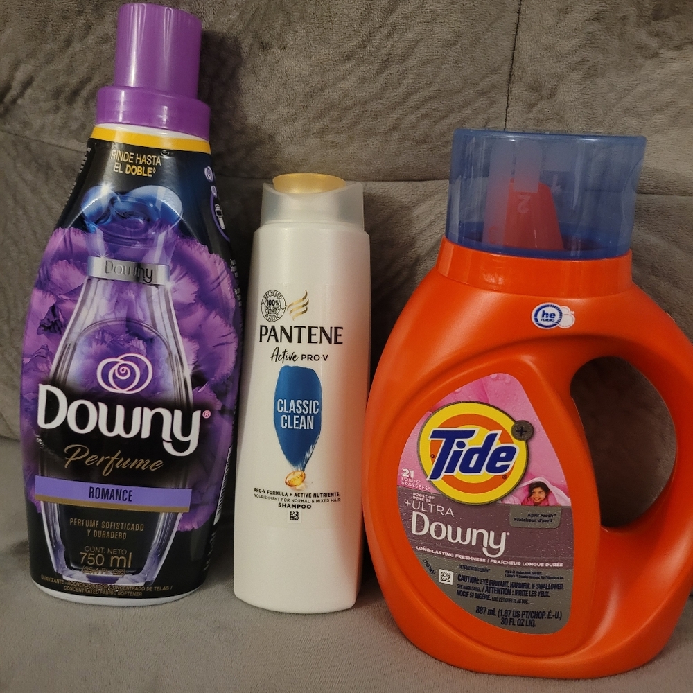 Tide, Downy And Pantene Shampoo Bundle